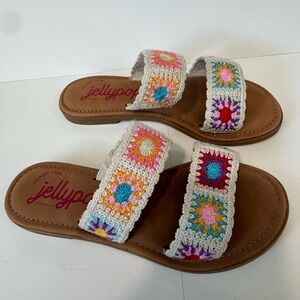 Jellypop Colorful Crochet Strap Sandals size 6M